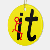 BILDSCHIRM KERAMIKORNAMENT (Links)