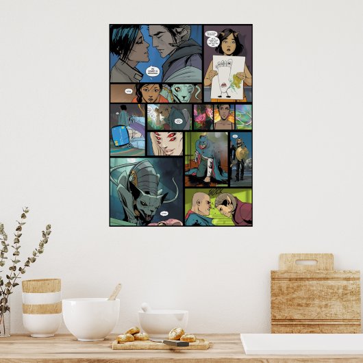 Bildschirmdesign für Saga Image Comic Poster (Küche)