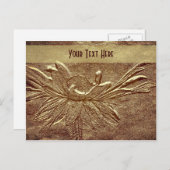 Bildschnittliche, florale, individuell anpassbare  postkarte (Vorne/Hinten)