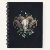 Bildserie Leben und Tod: Schafschädel Notizblock (Vorderseite)