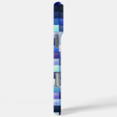 Bildspielpixel blaues Quadrat Muster Case-Mate iPhone Hülle (Rückseite / Rechts)