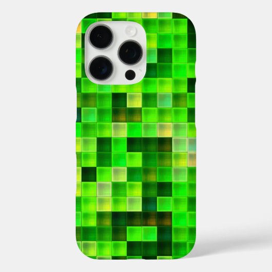 Bildspielpixel Grünes Quadrat Muster Case-Mate iPhone Hülle (Rückseite)