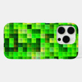 Bildspielpixel Grünes Quadrat Muster Case-Mate iPhone Hülle (Rückseite (Horizontal))