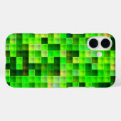 Bildspielpixel Grünes Quadrat Muster Case-Mate iPhone Hülle (Rückseite (Horizontal))