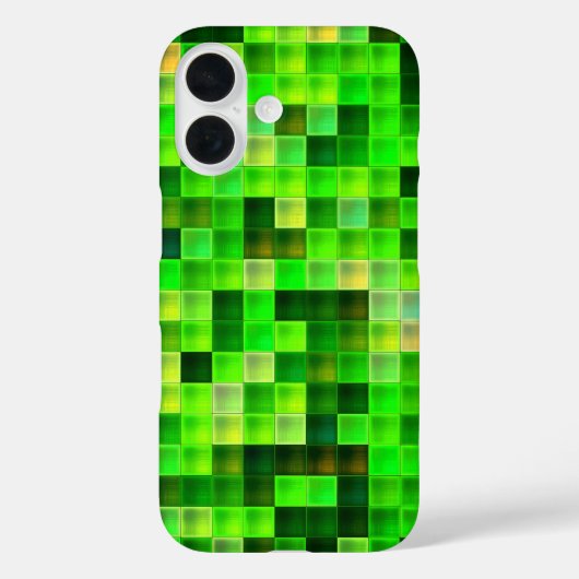 Bildspielpixel Grünes Quadrat Muster Case-Mate iPhone Hülle (Rückseite)