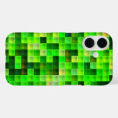 Bildspielpixel Grünes Quadrat Muster Case-Mate iPhone Hülle (Rückseite (Horizontal))