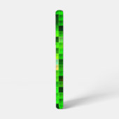 Bildspielpixel Grünes Quadrat Muster Samsung Galaxy Hülle (Linke Seite)