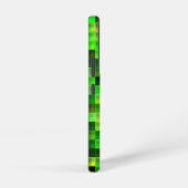 Bildspielpixel Grünes Quadrat Muster Samsung Galaxy Hülle (Rechte Seite)