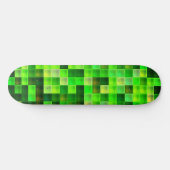 Bildspielpixel Grünes Quadrat Muster Skateboard (Horizontal)