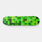 Bildspielpixel Grünes Quadrat Muster Skateboard (Horizontal)