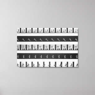 Bildstreifen für ein praxinoscope leinwanddruck