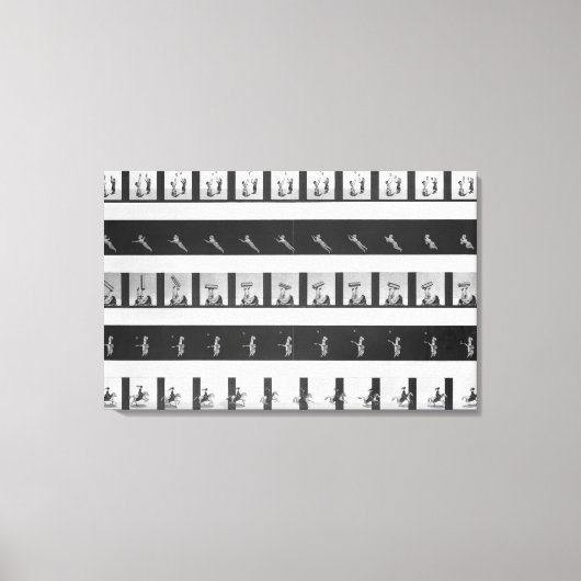 Bildstreifen für ein Praxinoskop Leinwanddruck (Vorderseite)