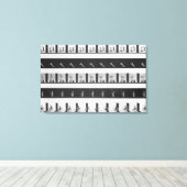 Bildstreifen für ein Praxinoskop Leinwanddruck (Insitu (Holzboden))