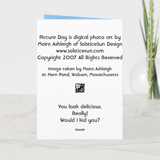 Bildtag Karte (Rückseite)