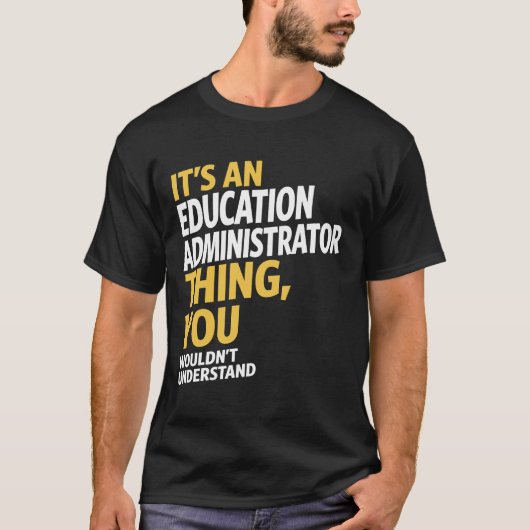 Bildung Administrator T-Shirt (Vorderseite)