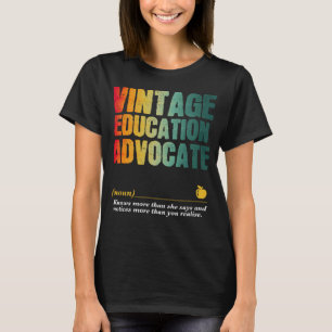 Bildung Advocate Wertewoche Zurück zur Schule T-Shirt
