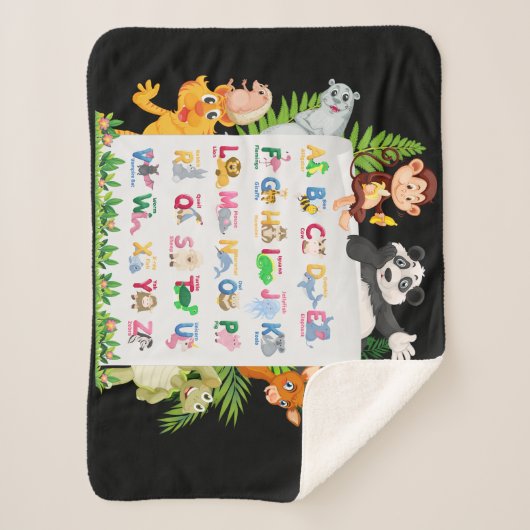 Bildung Alphabet & Tiere Sherpadecke (Vorderseite)