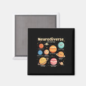 Bildung Autismus-Bewusstsein Neurodiverses Univers Magnet (Vorderseite/Rückseite)