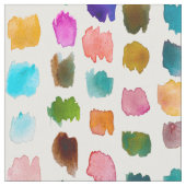 BILDUNG bunte Aquarell-Kleckse Stoff (Nahaufnahme)