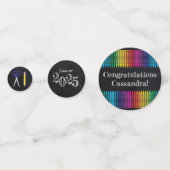 Bildung Chalkboard Abschluss Portrait Konfetti (Vorderseiten)