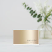 Bildung Consultant EleganBold Gold Minimalistisch Visitenkarte (Stehend Vorderseite)