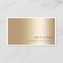 Bildung Consultant EleganBold Gold Minimalistisch Visitenkarte