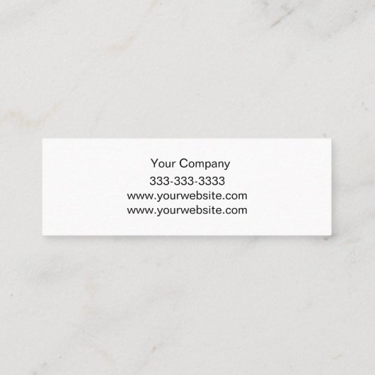 Bildung Consultant Minimalistisch Beruflich Grau Mini Visitenkarte (Rückseite)