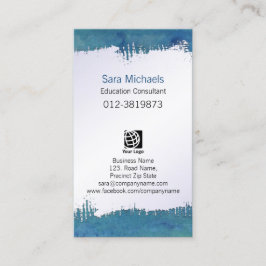 Bildung Consultant Services Ripper Paper Grunge Visitenkarte