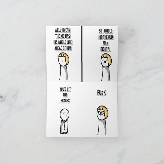 Bildung der Fahrer Dankeskarte (Innenseite)