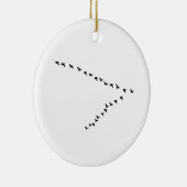 Bildung der Fliegen-Gans-"V" Keramik Ornament (Rechts)