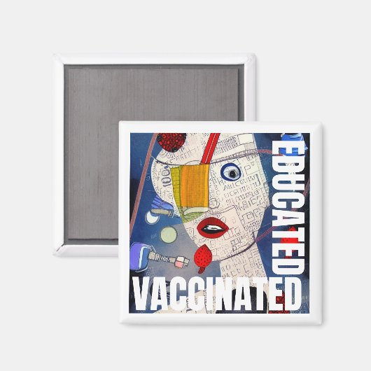 Bildung der Impfung Magnet (Vorderseite/Rückseite)