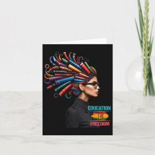 Bildung der Schwarzen Geschichte ist Freedom Black Karte