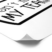 Bildung der Sprachlehrerin Poster (Ecke)