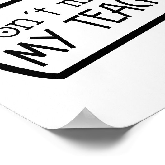 Bildung der Sprachlehrerin Poster (Ecke)