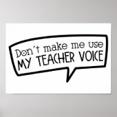 Bildung der Sprachlehrerin Poster (Vorne)