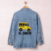 Bildung des personalisiert-Gelben Schulbusfahrers Jeansjacke (Hangar)