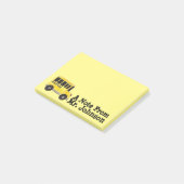 Bildung des personalisiert-Gelben Schulbusfahrers Post-it Klebezettel (angewinkelt)