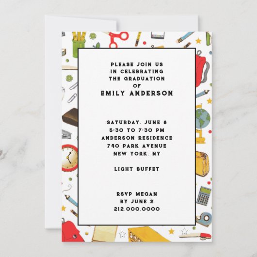 Bildung Einladung (Rückseite)