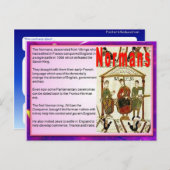 Bildung, Einwanderung, Normannen Postkarte (Vorne/Hinten)