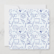 Bildung Elements Science-Sketch-Flachkarte