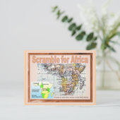 Bildung, Erster Weltkrieg, Scramble für Afrika Postkarte (Stehend Vorderseite)