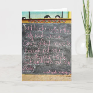 Bildung für das Herz und das Soul Dankeskarte