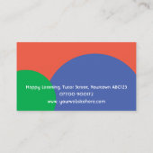 Bildung für Kinderschullehrer Visitenkarte (Rückseite)