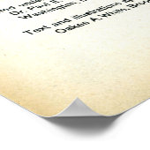 Bildung für Vintage Chemie Poster (Ecke)