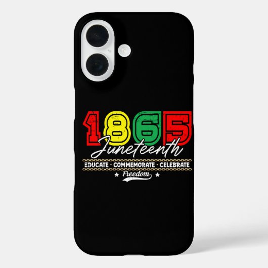 Bildung Gedenken Feier 1865 Juneteenth Case-Mate iPhone Hülle (Rückseite)