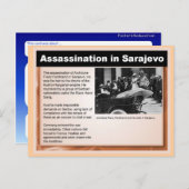 Bildung, Geschichte, Erster Weltkrieg, Ermordung Postkarte (Vorne/Hinten)