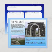 Bildung, Geschichte, Erster Weltkrieg, Tyne Cot Postkarte (Vorne/Hinten)