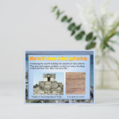 Bildung, Geschichte, Maya-Archäologie Postkarte (Stehend Vorderseite)