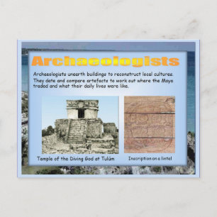 Bildung, Geschichte, Maya-Archäologie Postkarte