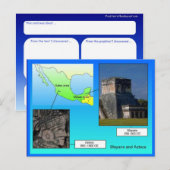 Bildung, Geschichte, Maya und Azteken Postkarte (Vorne/Hinten)